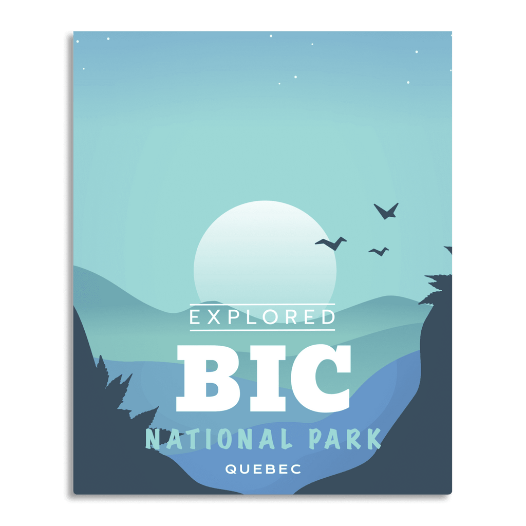 Bic National Park 'Explored' Poster, Canada Parks