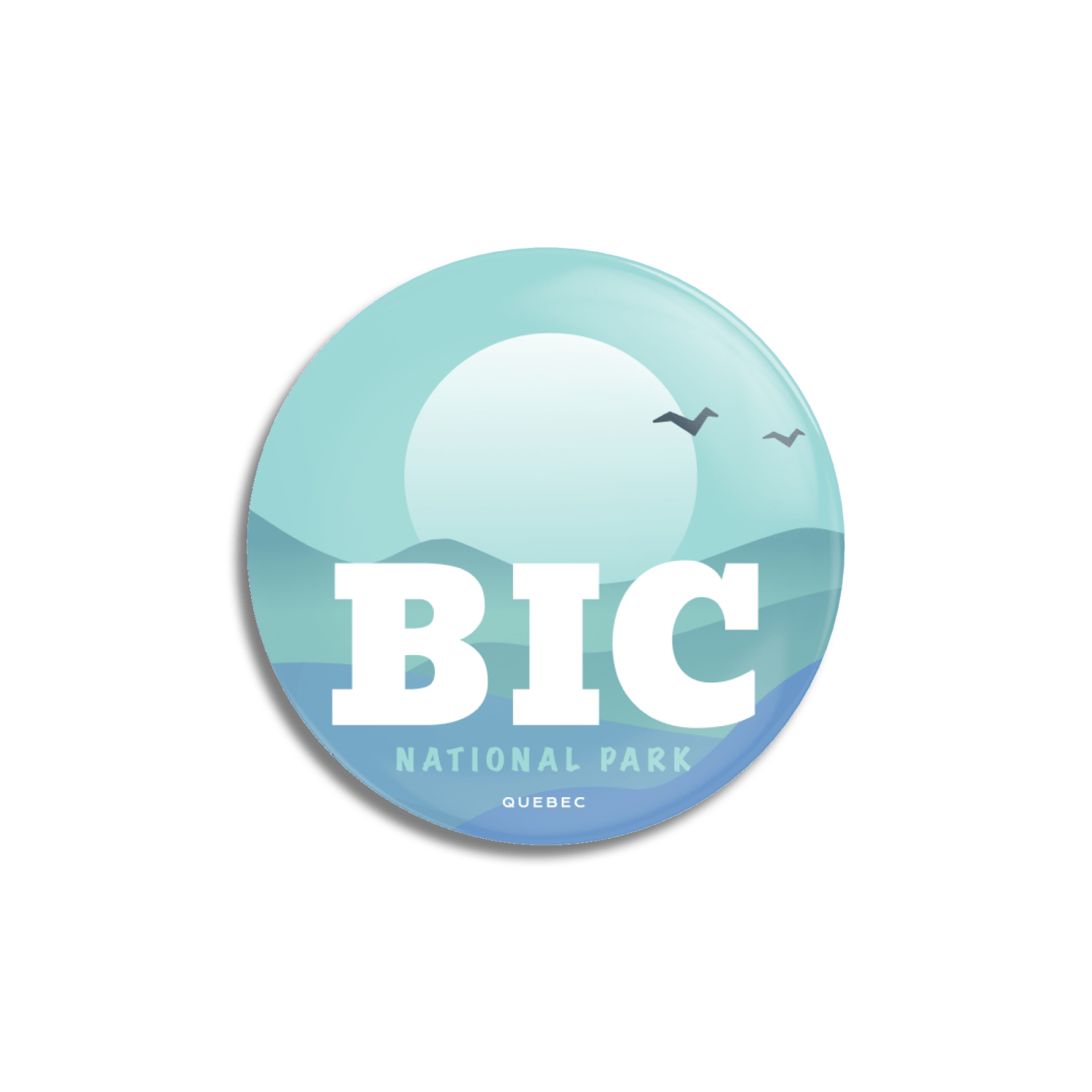 Bic National Park of Quebec Pinback Button