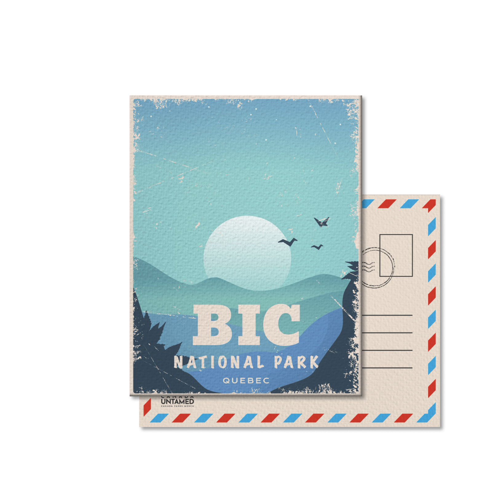 Bic Quebec National Park Postcard