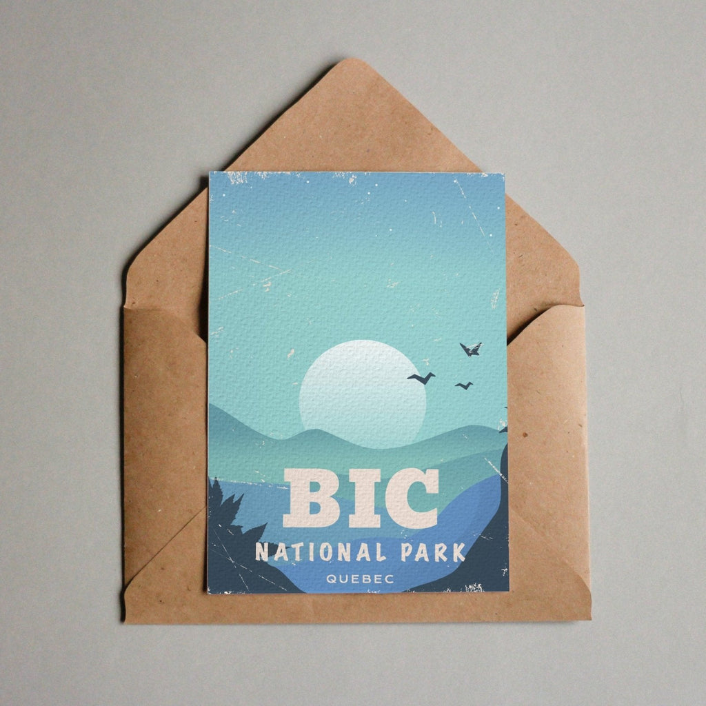 Bic Quebec National Park Postcard
