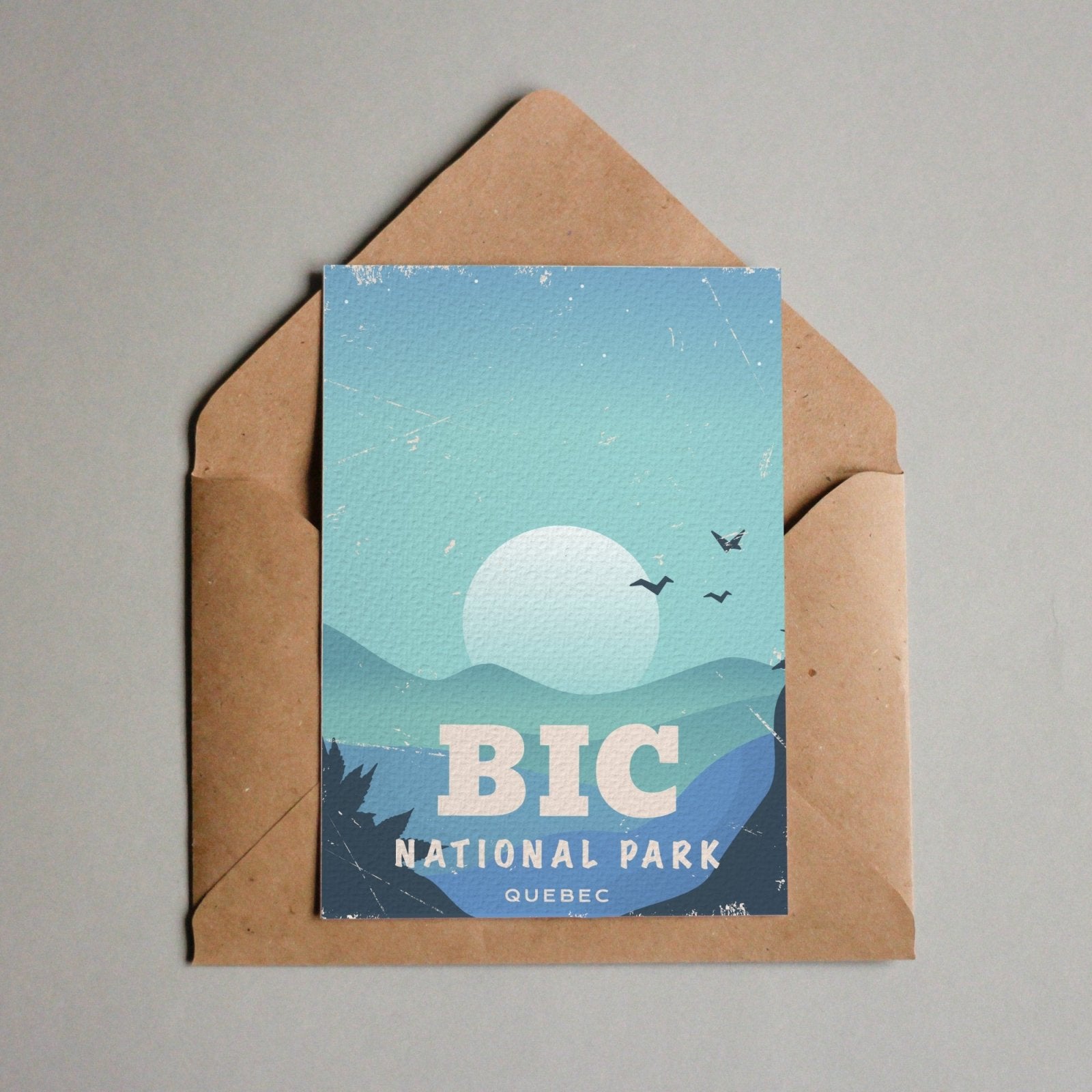 Bic Quebec National Park Postcard