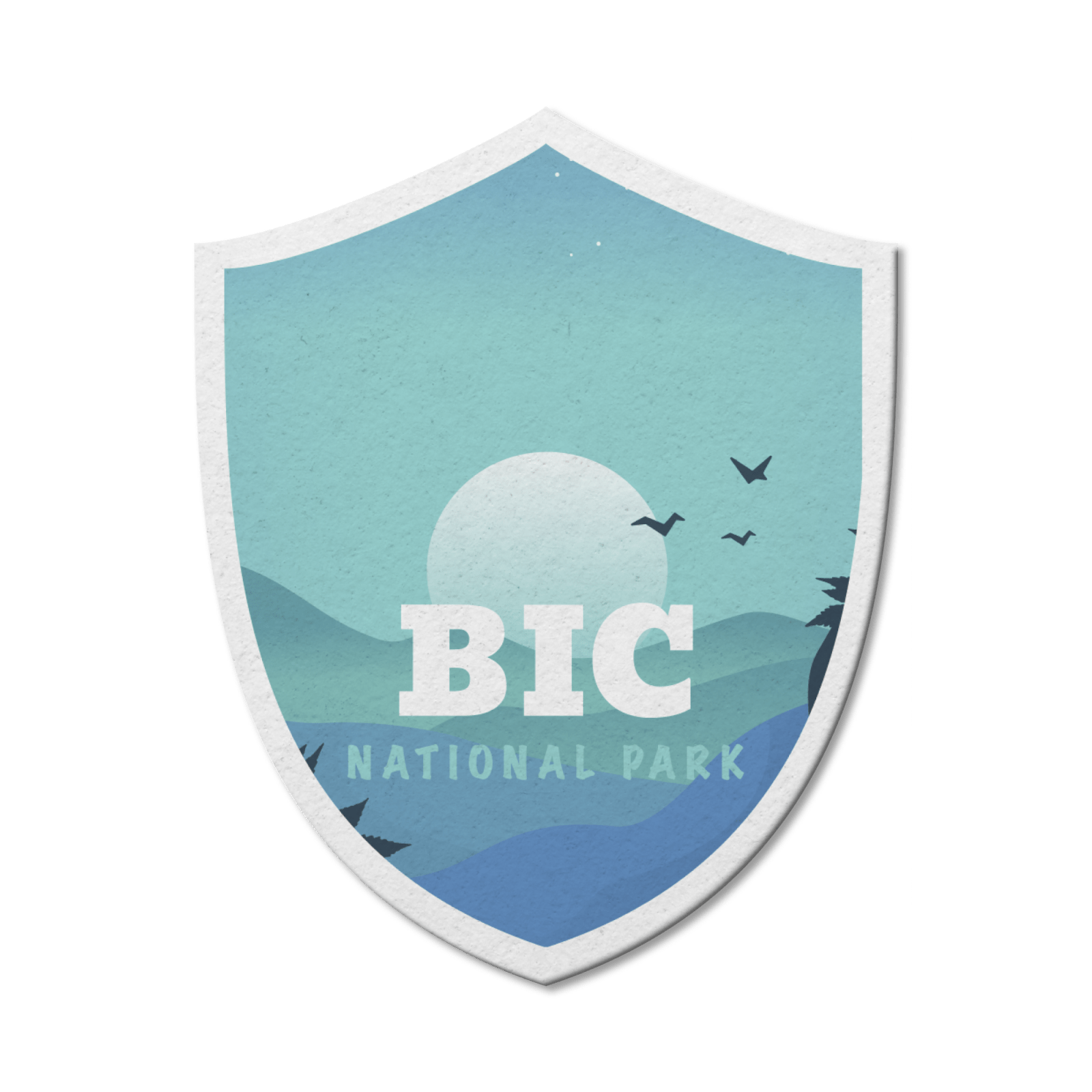 Bic Quebec National Park Waterproof Vinyl Sticker