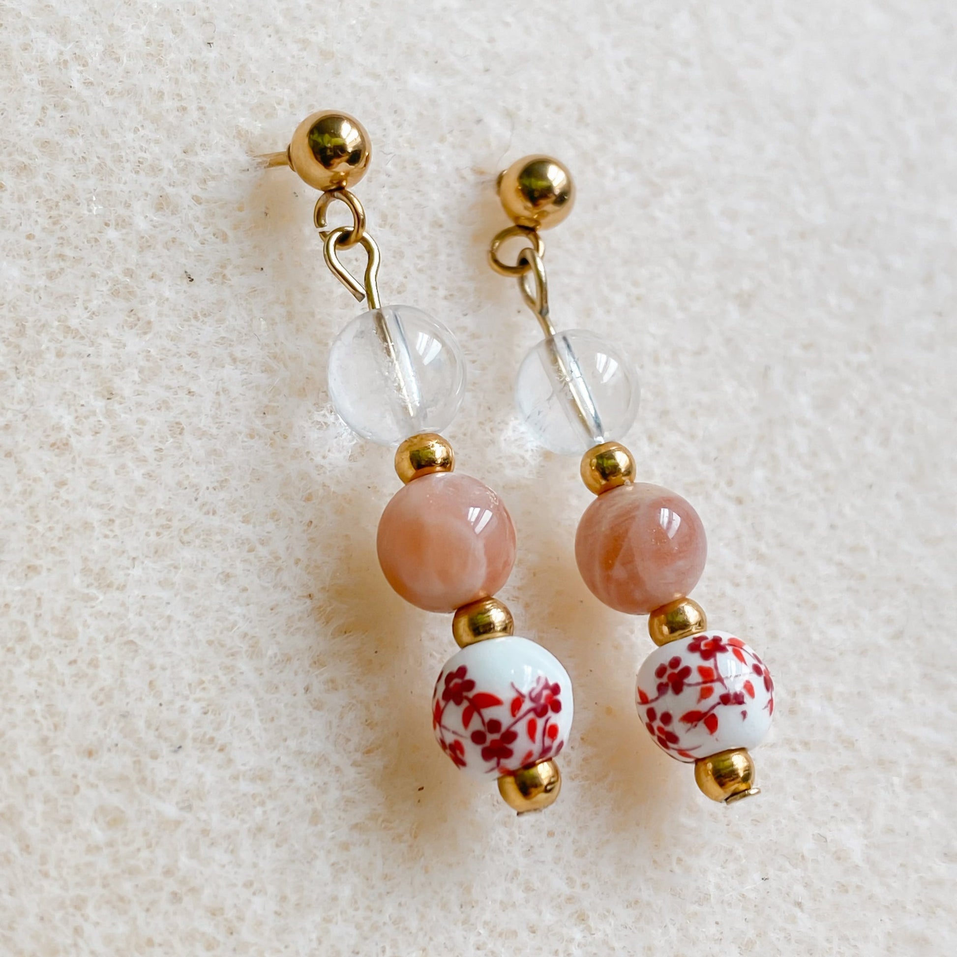 Boucles d'oreilles en pierres naturelles | HANAMI