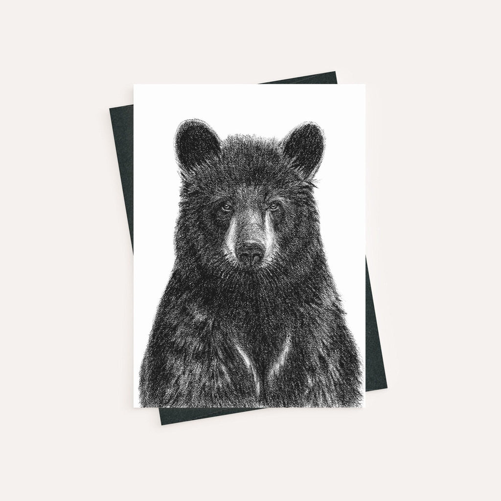 Black Bear - greeting card