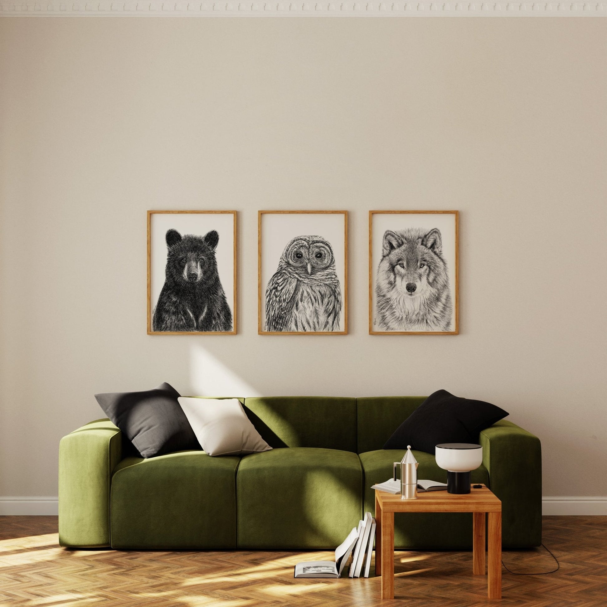 Black Bear Portrait - art print