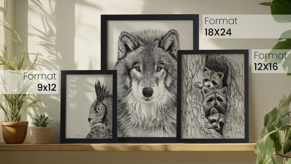 Black Bear Portrait  - Rigid Framed Canvas