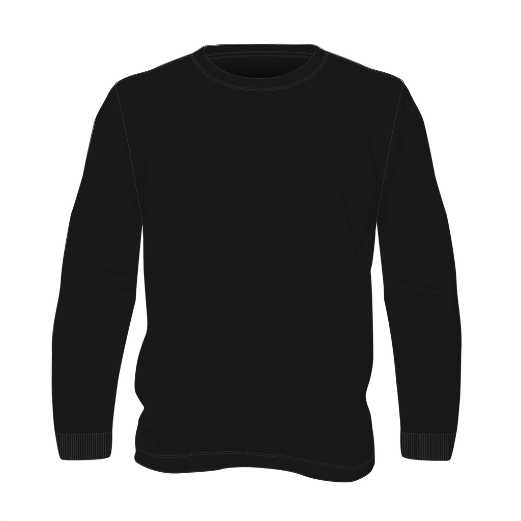 Men's Blended L/S Crew T-Shirt With Cuff