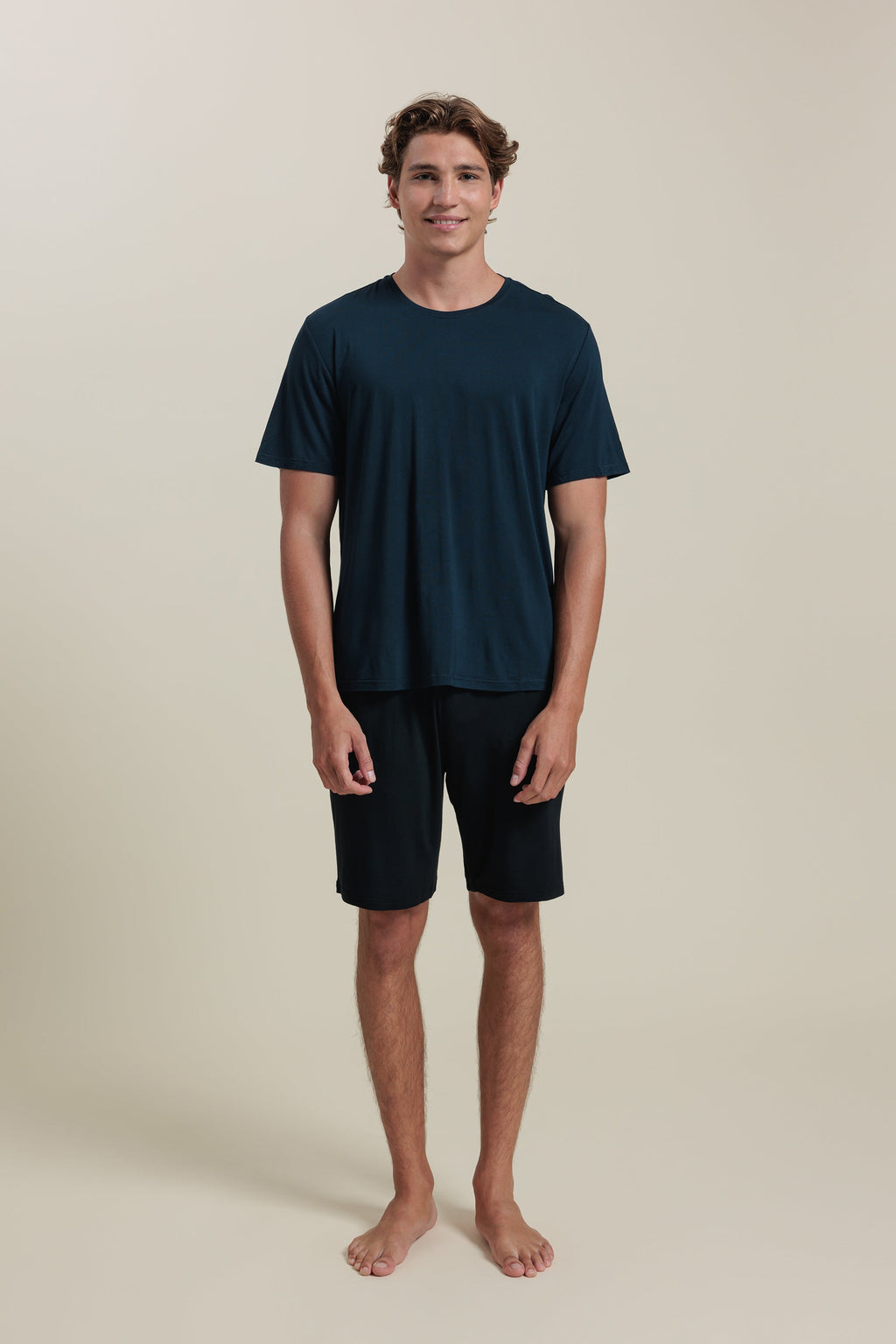 Sleepwear Set Men’s Bamboo Tee & Shorts Set