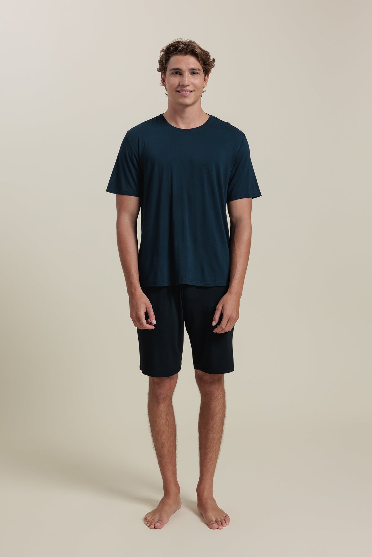 Ensemble de pyjama pour homme t-shirt et short en bambou