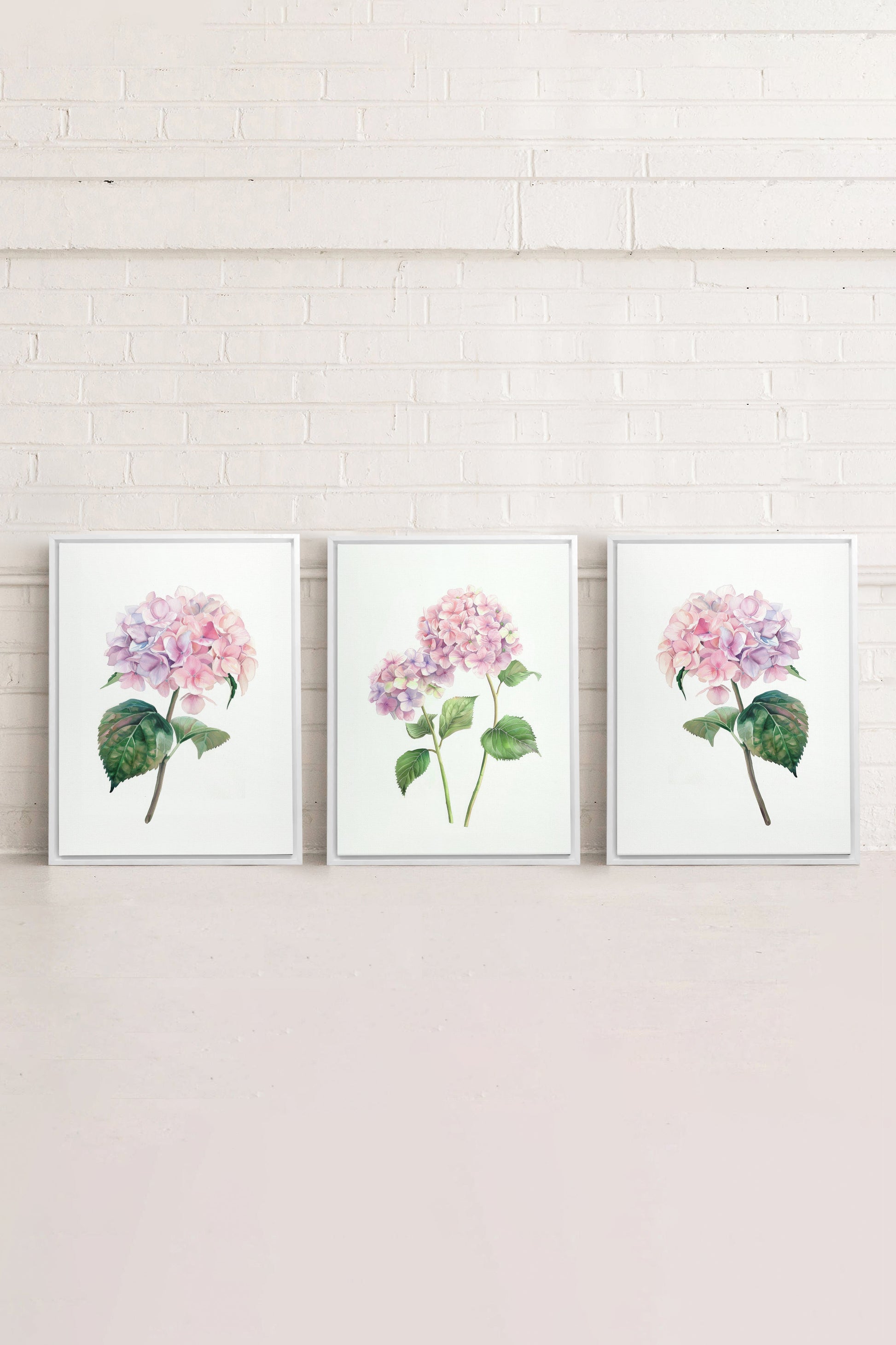 BLOSSOMING TRIO (3 Works on Stretched Canvas)