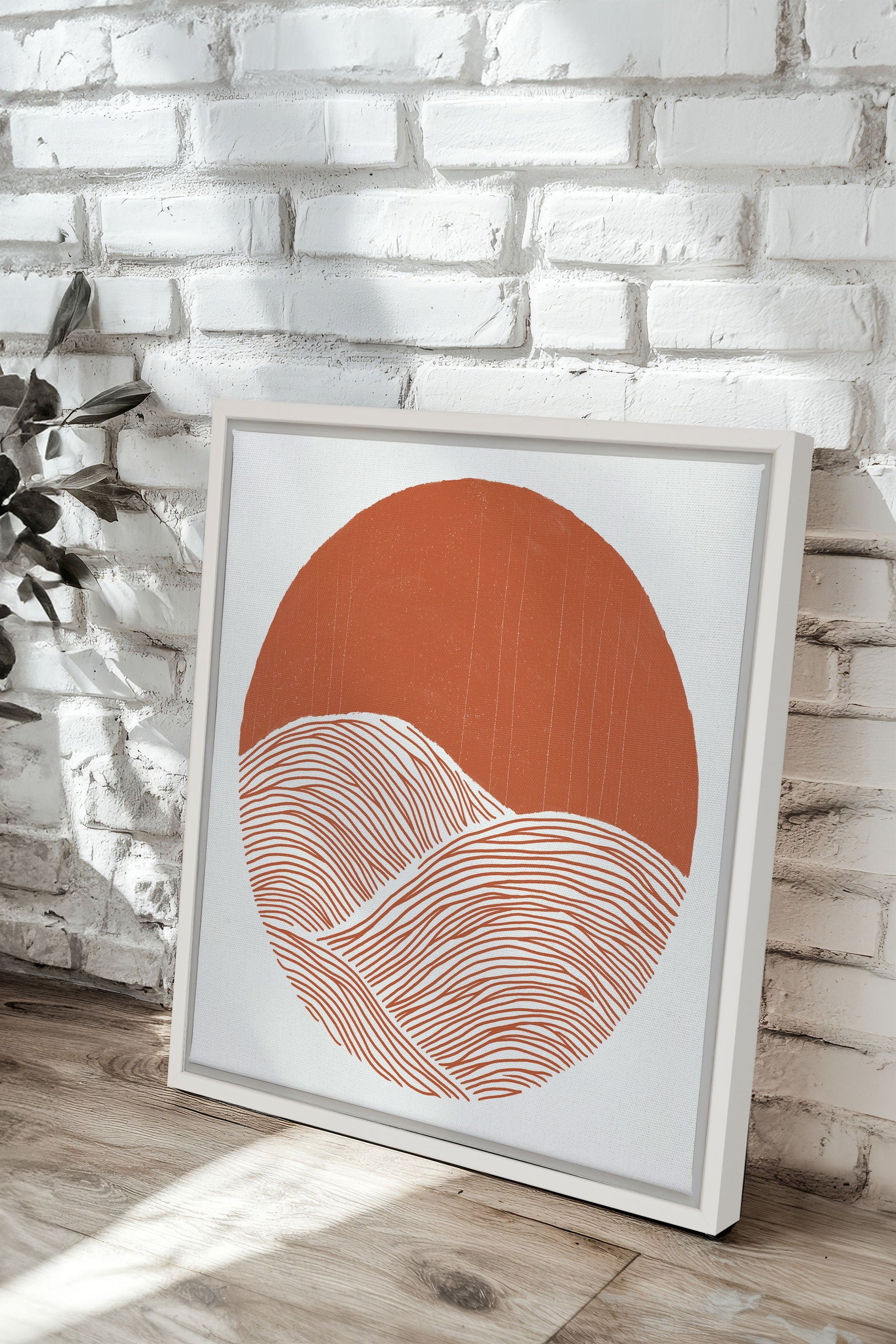 EARTH WAVES, Stretched Canvas Artwork