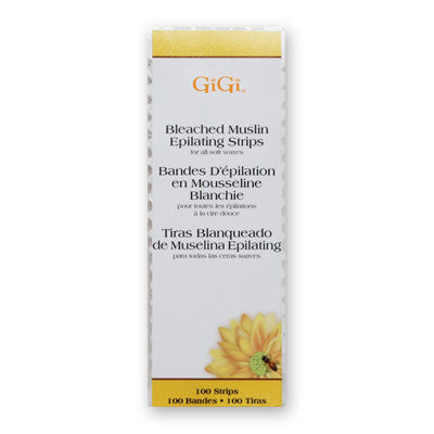 GiGi Bleached Muslin Strips Small 100 pkg