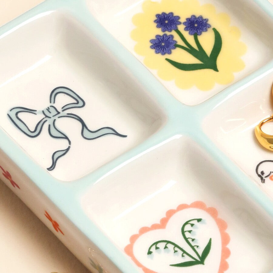 Cottage Ceramic Trinket Tray