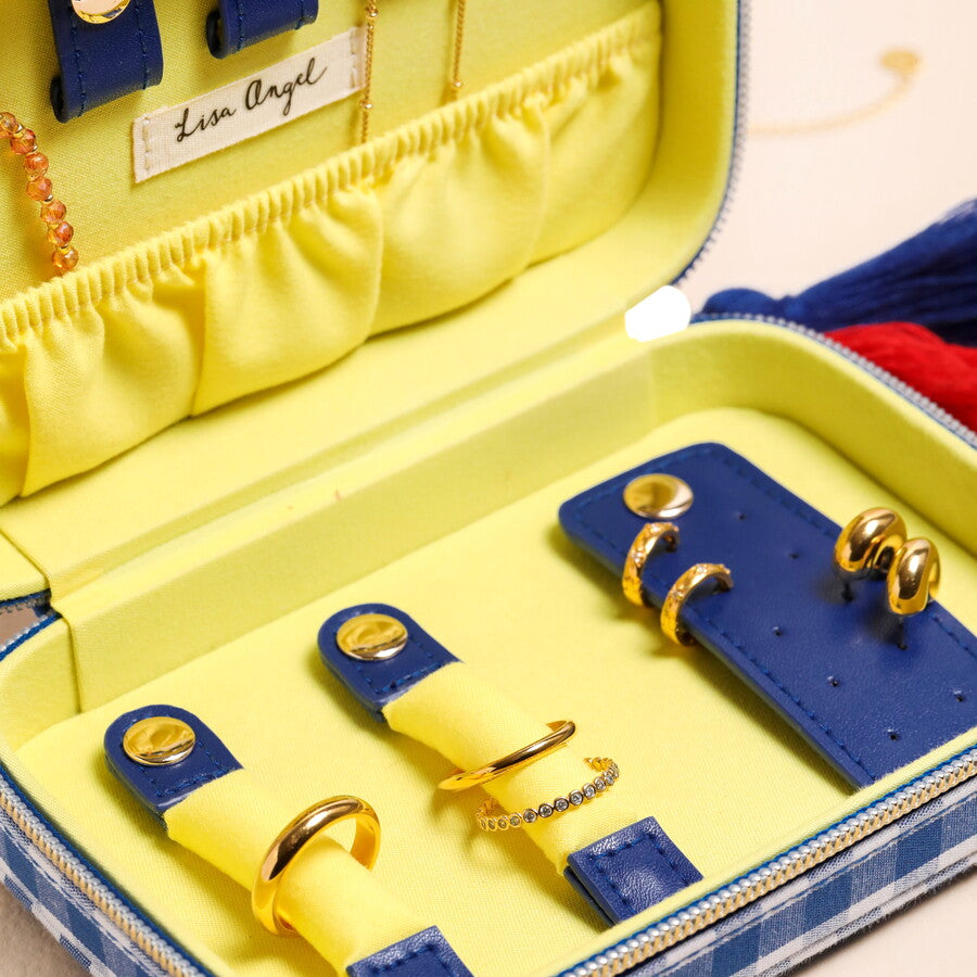 Gingham Lobster Tutto Bene Rectangular Travel Jewellery Case