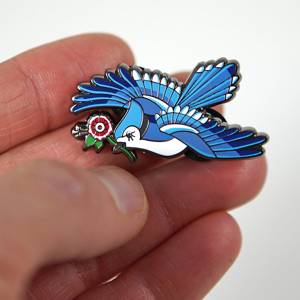 Blue Jay Enamel Pin