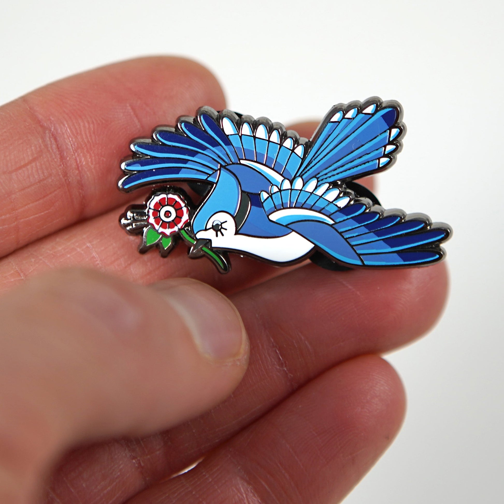 Blue Jay Enamel Pin