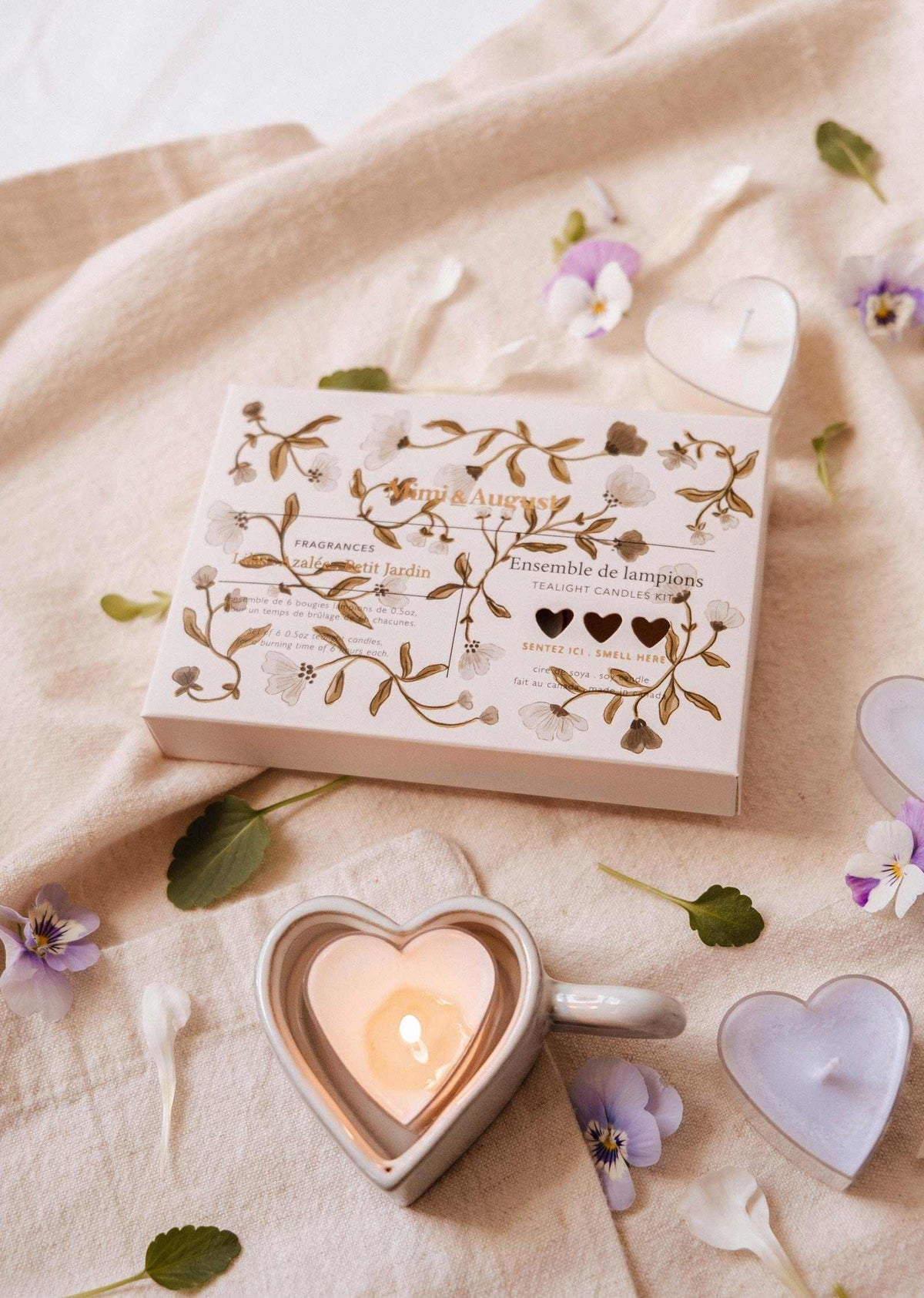 Blush Hearts Candle Tealight
