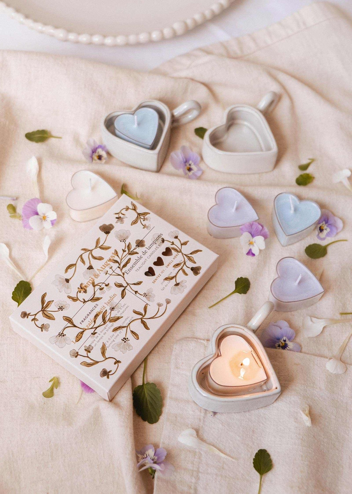 Blush Hearts Candle Tealight