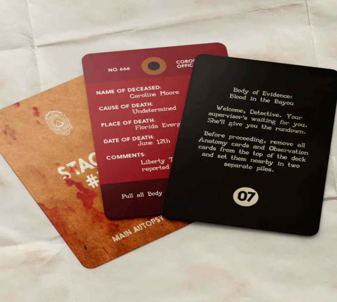 Bodies of Evidence Murder Mystery Game  • Gift Box Item