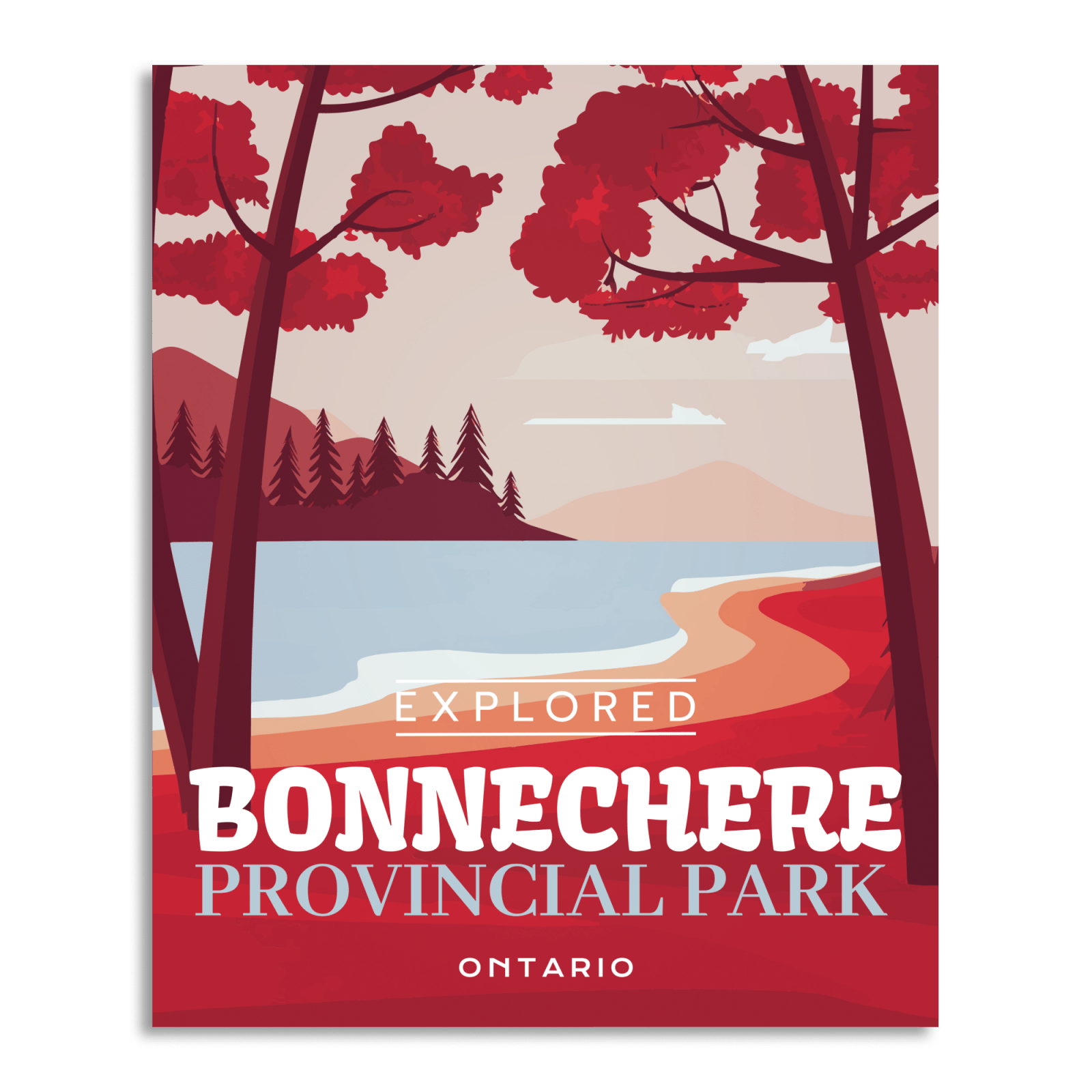 Bonnechere Provincial Park 'Explored' Poster, Canada Parks