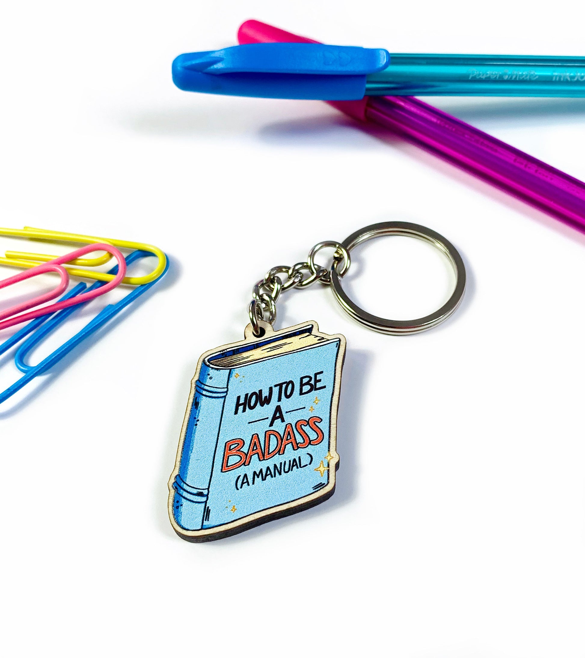 How To Be A Badass Book Keychain