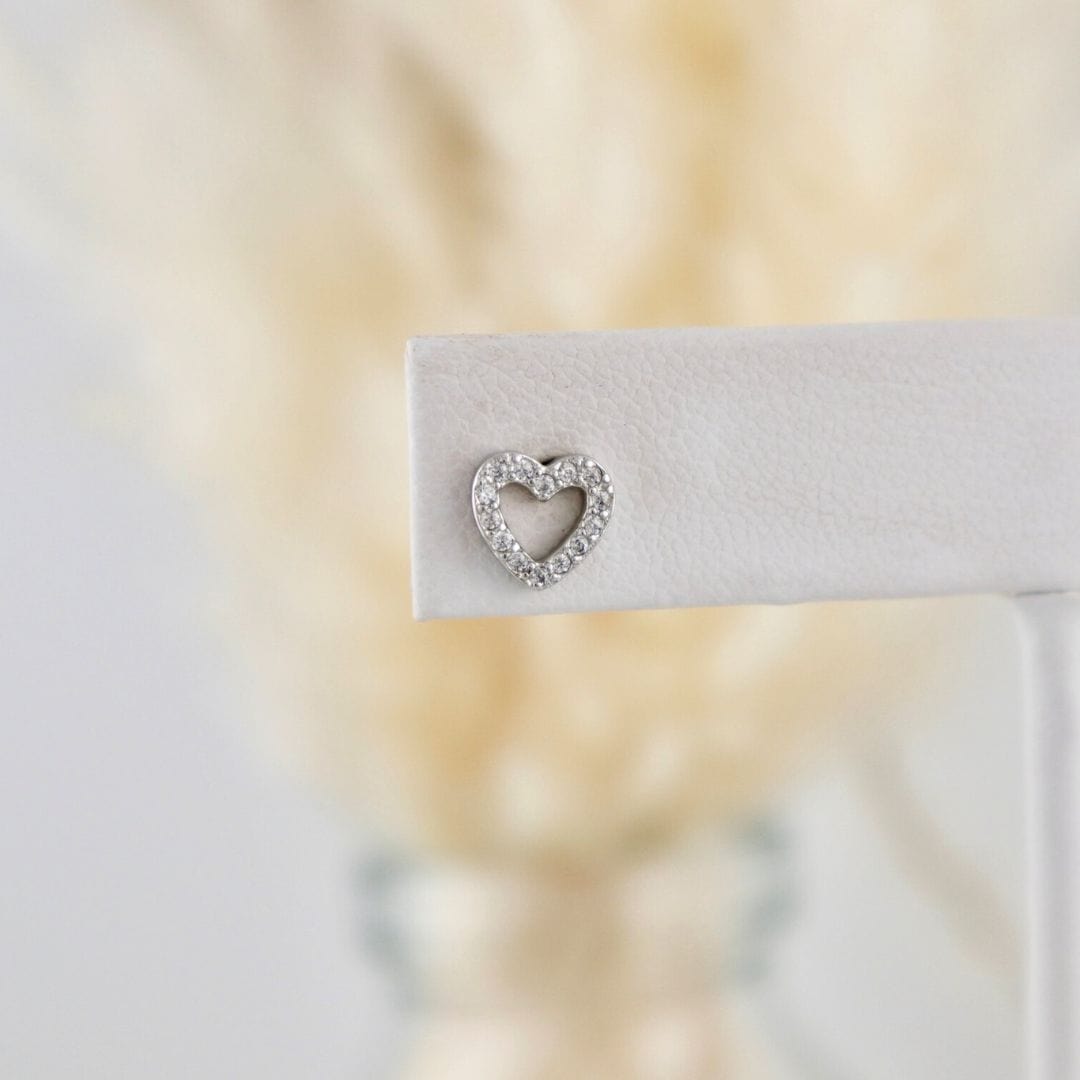 Sterling Silver Heart Earrings