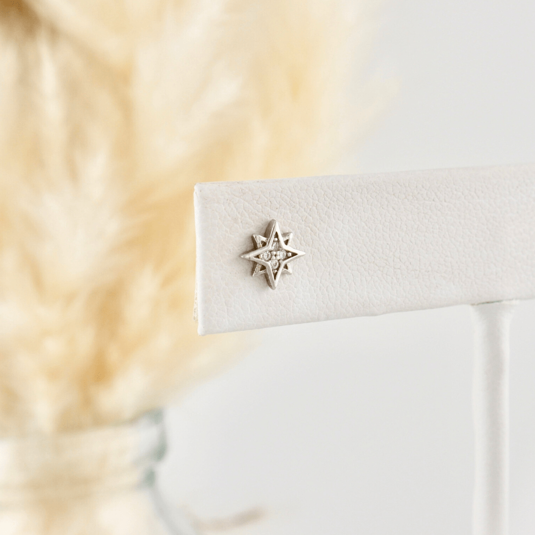 Sterling Silver Northern Star Earrings