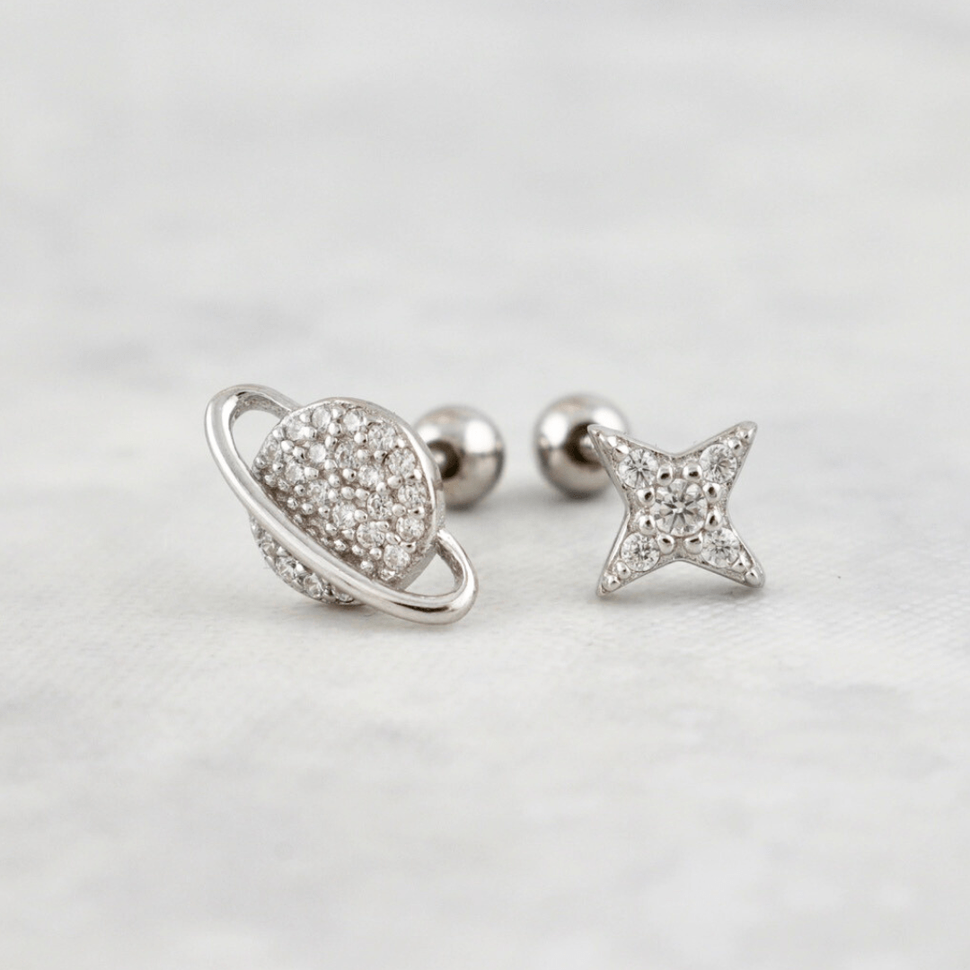 Galaxy Sterling Silver Earrings