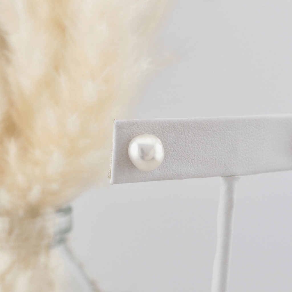 Sterling Silver Baroque Pearl Earrings