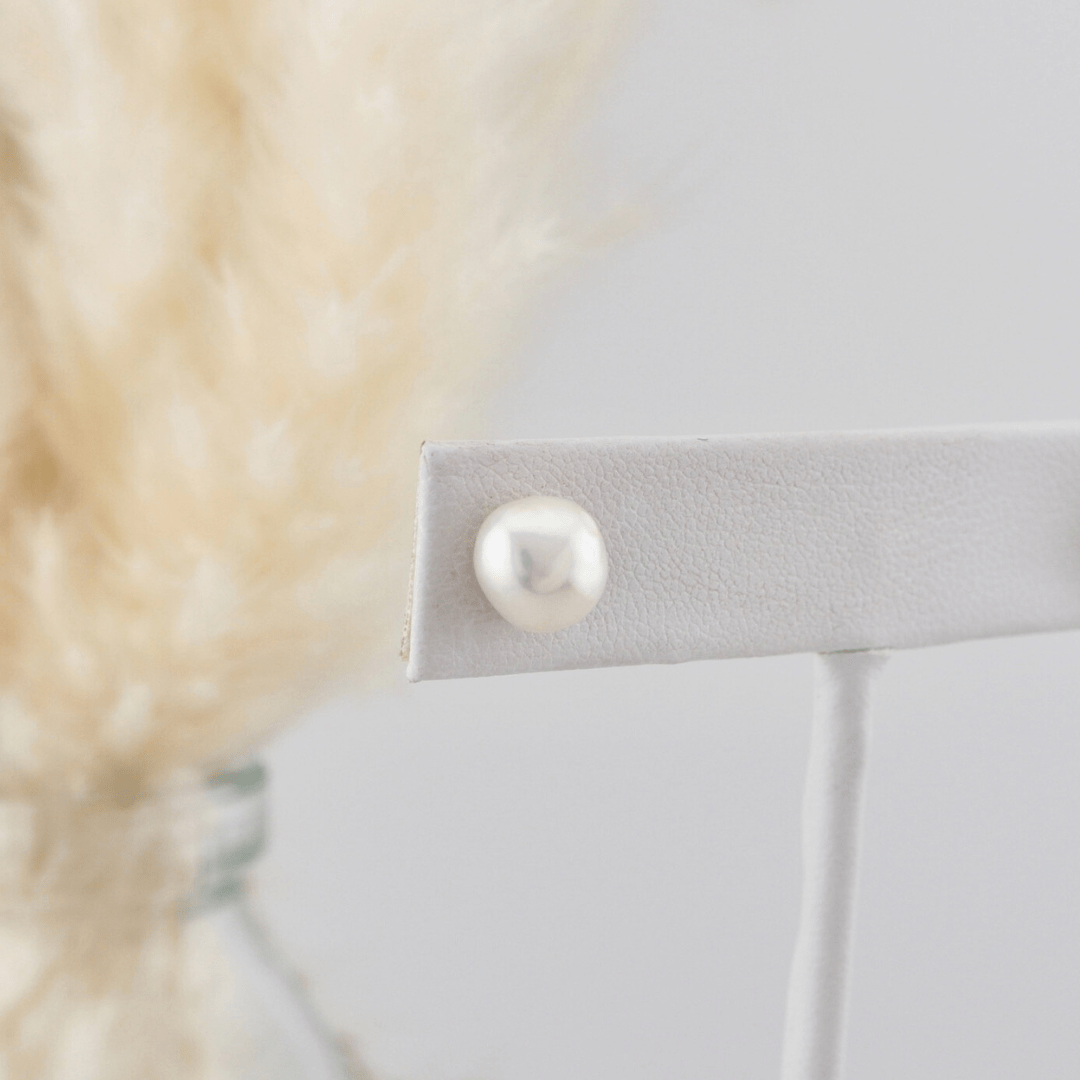 Sterling Silver Baroque Pearl Earrings