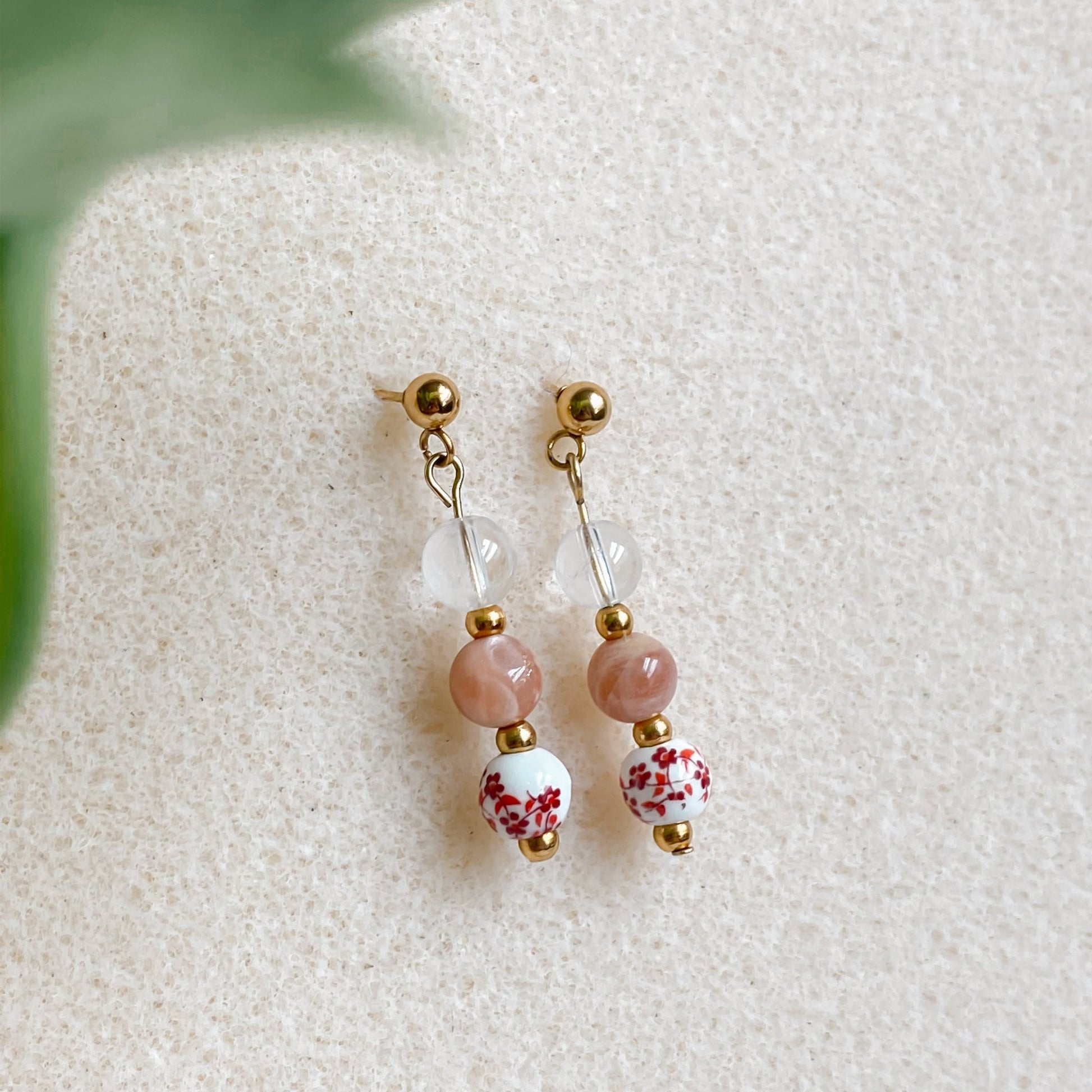 Boucles d'oreilles en pierres naturelles | HANAMI
