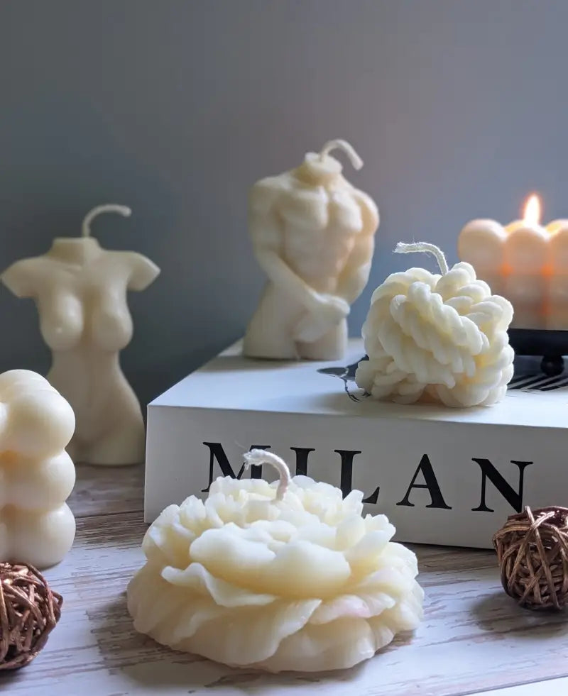 Bougie mini balle de laine