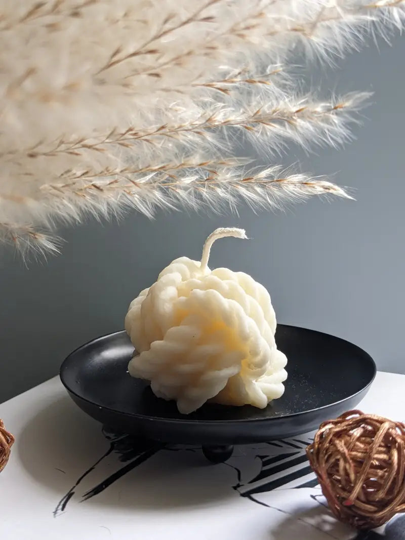 Bougie mini balle de laine