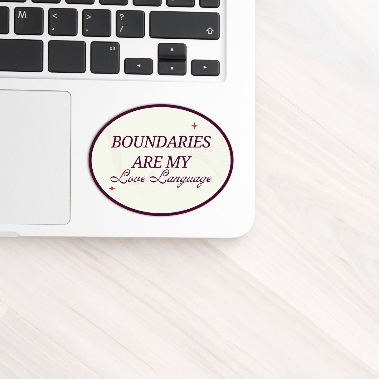 Boundaries Are My Love Language Sticker - Oval