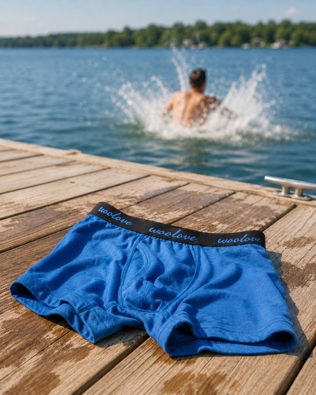 Boxer pour homme 100% laine mérinos 