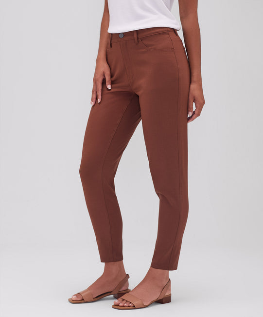 Pantalon de voyage slim en laine mérinos pour femme