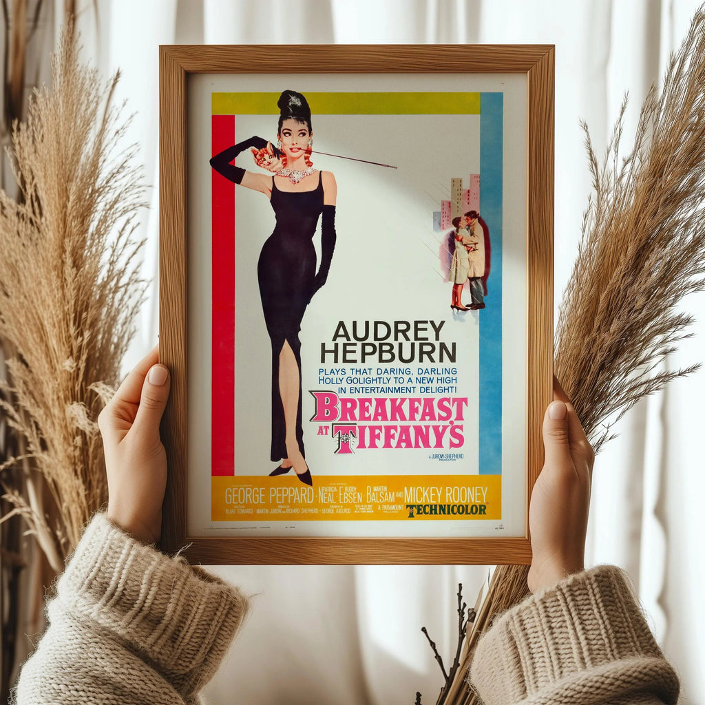 Affiche du film « Breakfast at Tiffany's » : Impression d'art giclée, encadrée ou non
