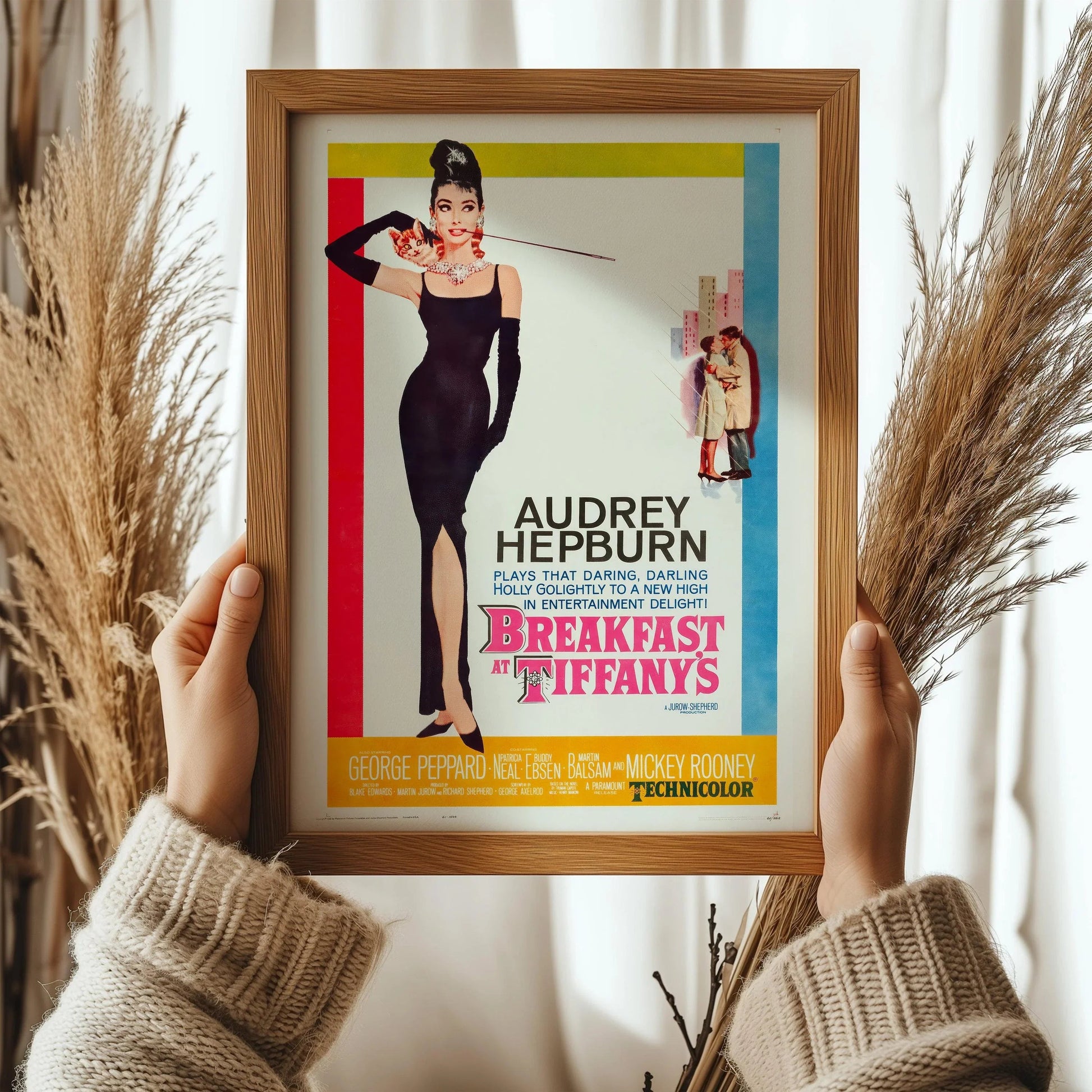 Affiche du film « Breakfast at Tiffany's » : Impression d'art giclée, encadrée ou non