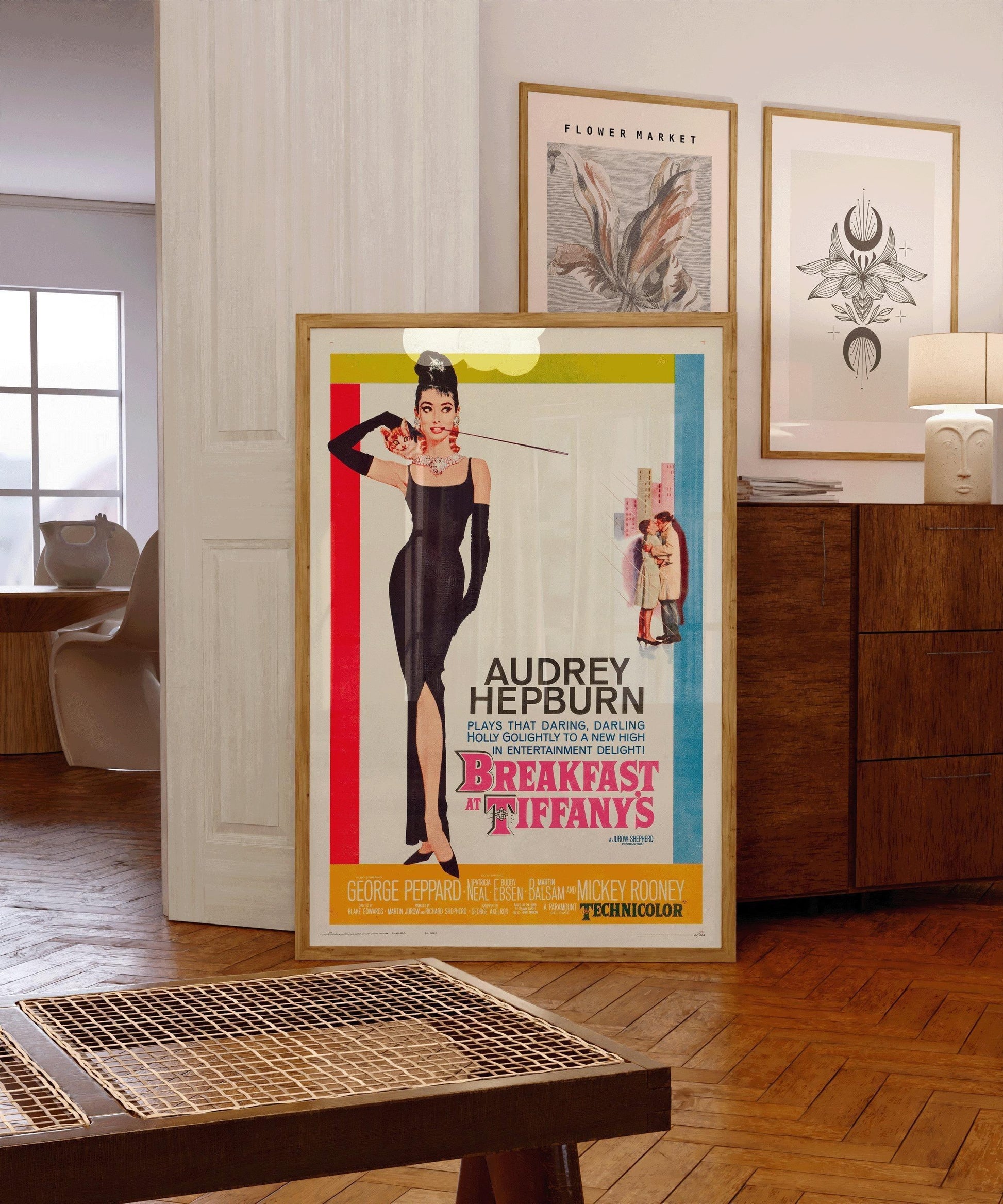 Affiche du film « Breakfast at Tiffany's » : Impression d'art giclée, encadrée ou non
