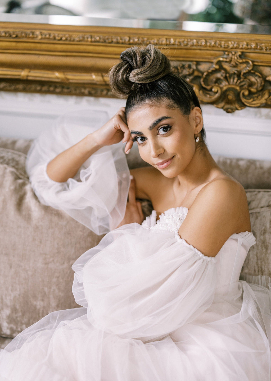 SARA Crystal Pear Drop Earrings