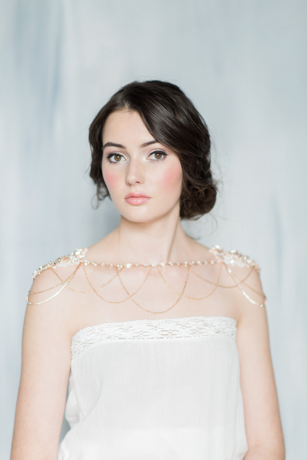 BRIENNE Crystal Shoulder Necklace
