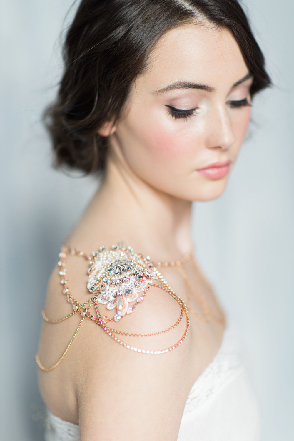 BRIENNE Crystal Shoulder Necklace