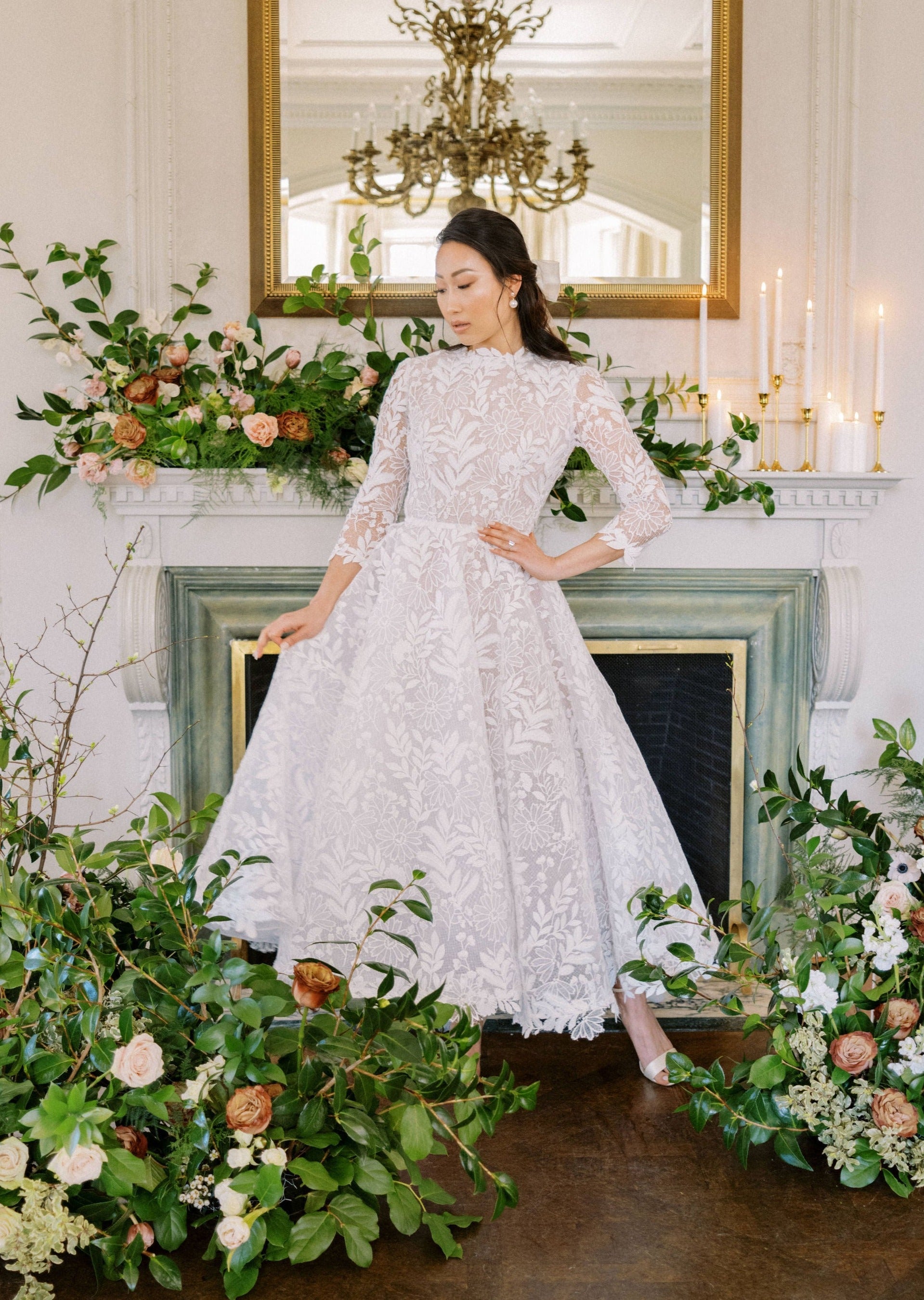 Nœud de cheveux de mariée en organza GEORGINA