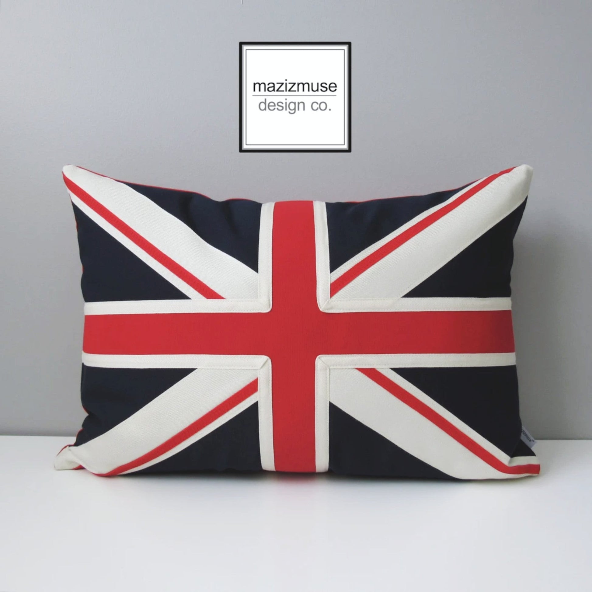 Coussin Union Jack, coussin Sunbrella® d'intérieur et d'extérieur avec drapeau britannique