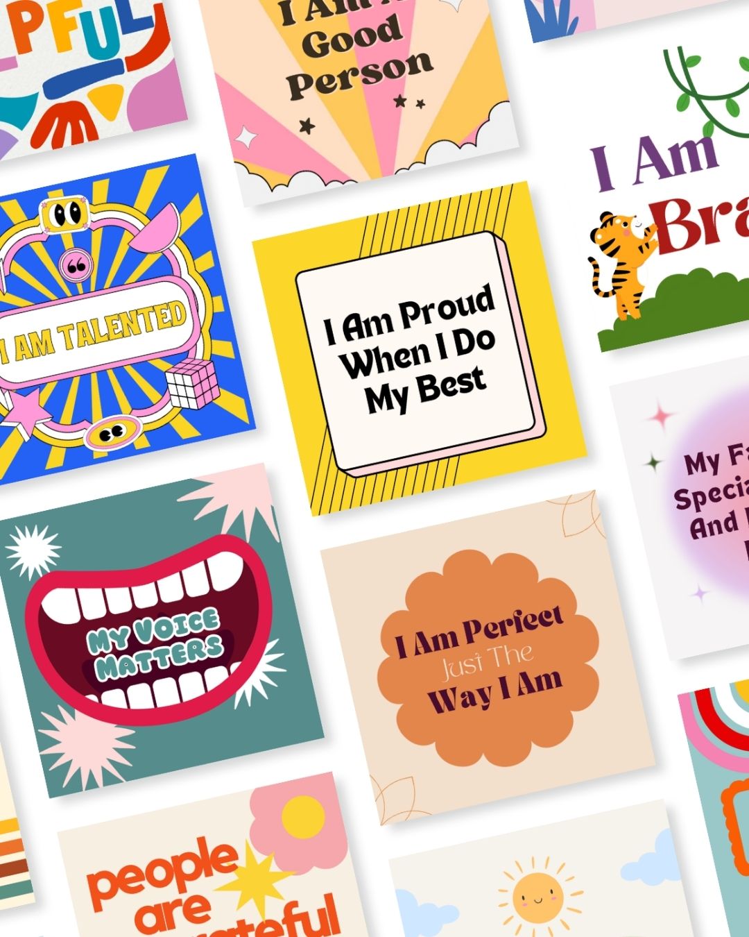 Building Blocks Kids Affirmation Card Deck
