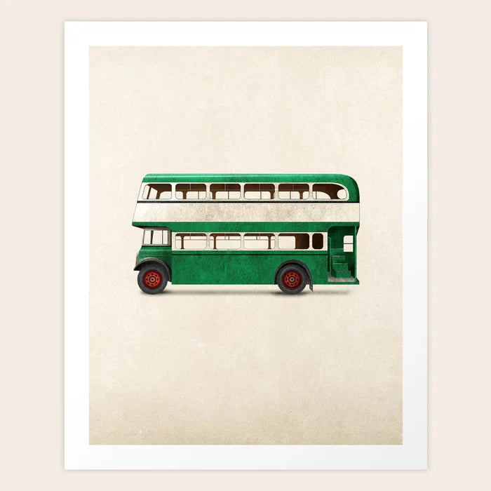 Impression d'art de véhicule classique de bus