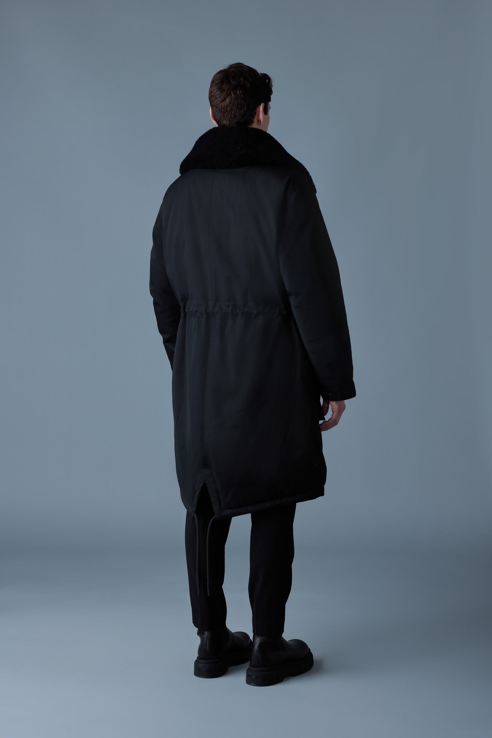 LEON Shearling Collar Down Parka
