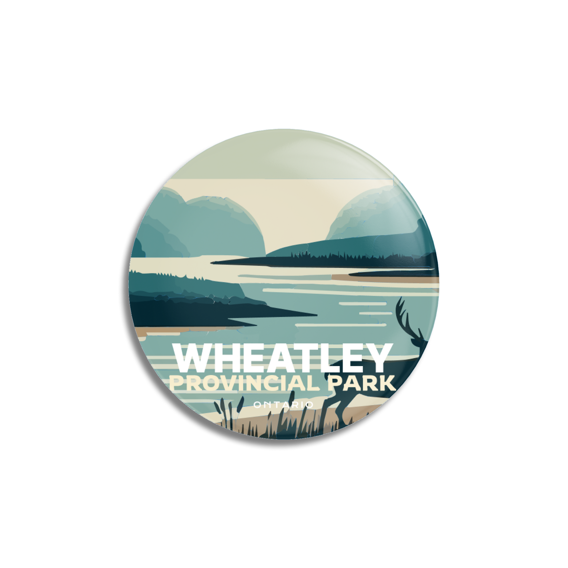 Wheatley Provincial Park of Ontario Pinback Button