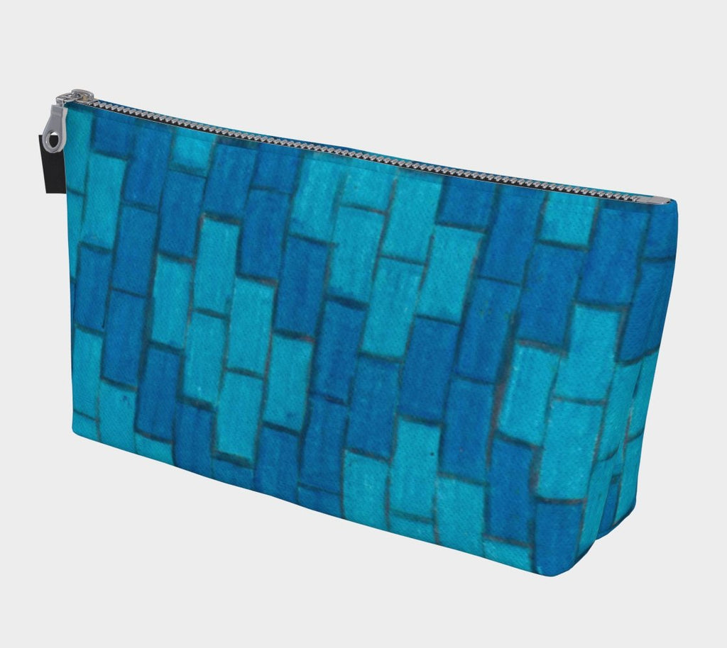 Zippered Project Bag | Blue Bricks