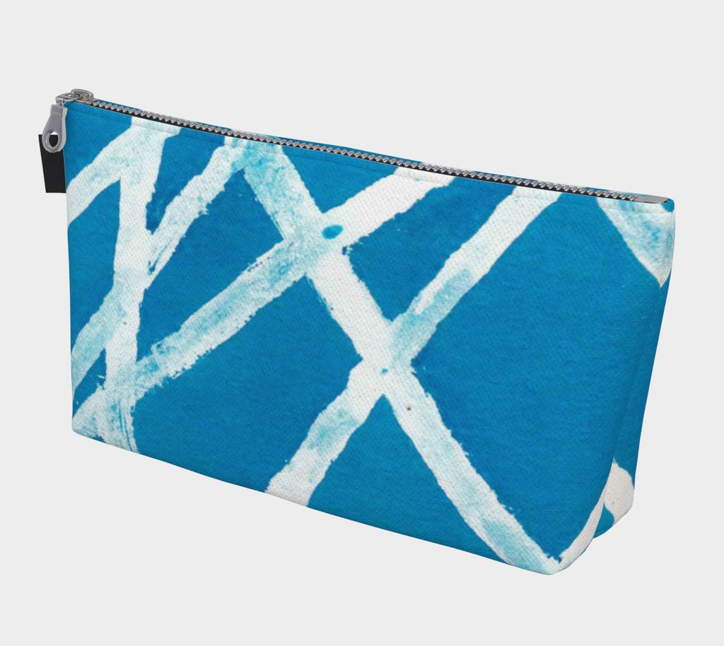 Zippered Project Bag | White Lines